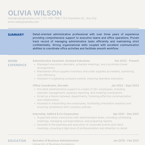 RESUME Crafting a Strong Summary