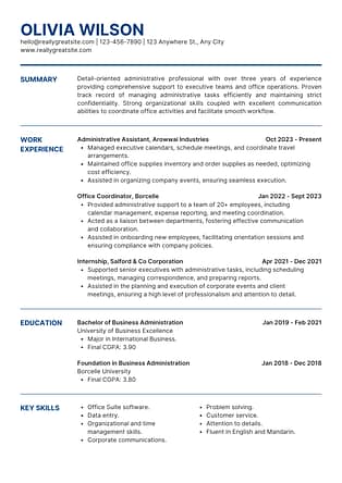 SAMPLE RESUME