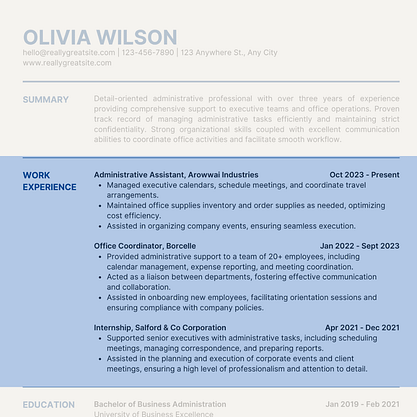 RESUME Professional Experience